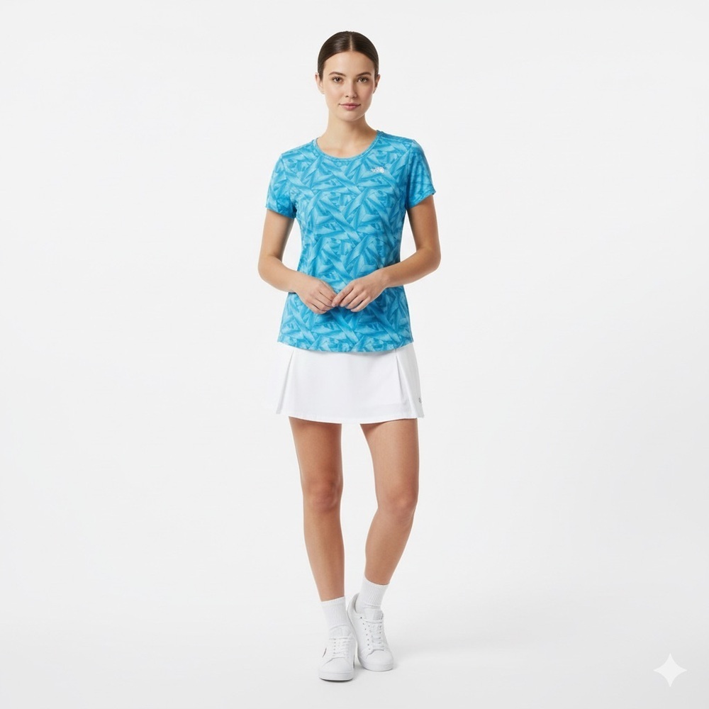 The North Face Blue Graphic Short Sleeve Tee